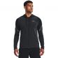 Black Under Armour men's full zip hoodie with UA logo on left chest from O'Neills.