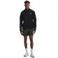 Black men's Under Armour waterproof and windproof running jacket with full zip and mesh back from O'Neills.