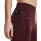 Women's Red Under Armour Motion Ankle Leggings, with a side drop-in pocket from O'Neills.