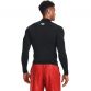 Black Under Armour men's baselayer with white UA logo on neck from O'Neills.