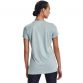 Blue Women's Under Armour Tech -shirt with short sleeves and White logo on the front from O'Neills.