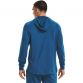 Men's Blue Under Armour Rival Terry Hoodie, with open hand pockets from O'Neills.