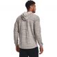 Men's Grey Under Armour Rival Terry Full Zip Hoodie, with open hand pockets from O'Neills.