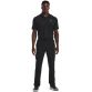 Black Under Armour Men's Performance 3.0 Polo, with a Flat knit ribbed collar from O'Neill's.