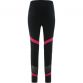 Black and pink mesh 7/8 kids' leggings with thigh pockets by O’Neills