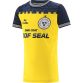 Navy and Yellow Shelbourne F.C. Kids' Away Jersey 2024 with ribbed collar and cuffs by O’Neills. 