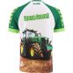 Green Men's Dream Green O’Neills ploughing jersey with image of a green tractor on the front.