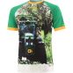 Green Men’s Green At Heart O’Neills ploughing jersey with image of a green tractor and O’Neills ball on the front.