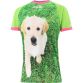 Green Women’s Paw-Some O’Neills ploughing jersey with image of a puppy on the front and back.