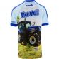 Blue Bluetiful Men's O'Neills Ploughing Jersey with blue New Holland tractor and O'Neills ball on the back.
