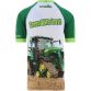 Green and White Men's Green With Envy O’Neills ploughing jersey with image of a green tractor on the front and “Green With Envy” printed on the back.