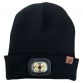 black Six Peaks beanie hat with an LED light from O'Neills