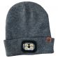 grey Six Peaks beanie hat with an LED light from O'Neills