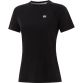 Black Women’s Sports T-Shirt with crew neck and short sleeves by O’Neills.