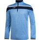 Sky, Navy and White Men's Slaney brushed half zip features a fleece inner lining from O’Neills