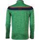 Green, Navy and Red Men's Slaney brushed half zip features a fleece inner lining from O’Neills
