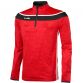 Red, Black and White Kids' Slaney brushed half zip features a fleece inner lining from O’Neills