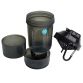Black Smartshake protein shaker with two detachable storage compartments from O'Neills