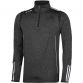 Black half zip with 3 stripe sleeve detail from o'neills.