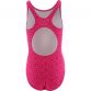 pink Speedo Kids' swimsuit in a muscleback design from O'Neills