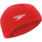 red Speedo junior swim cap, comfortable and easy to fit from O'Neills