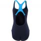 navy and blue Speedo women's swimsuit in a medalist design from O'Neills