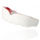 white and red Makura mouthguard with a shokbloker outer from O'Neills