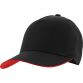 Black baseball cap with protective peak and Red O’Neills embroidered logo on the side.
