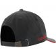 Black baseball cap with protective peak and Red O’Neills embroidered logo on the side.