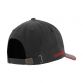 Black kids' baseball cap with protective peak and Red O’Neills embroidered logo on the side.
