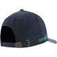 Navy kids' baseball cap with protective peak and Green O’Neills embroidered logo on the side.