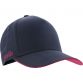 Navy baseball cap with protective peak and Pink O’Neills embroidered logo on the side.