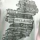 Green Trad Craft Men's Ireland Map Words T-Shirt from O'Neill's.