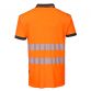 Portwest Men's PW3 Hi-Vis Polo Shirt Orange / Black