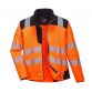 Portwest Men's PW3 Hi-Vis Softshell Jacket Orange / Black