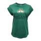  Green Trad Craft Women's Ireland Shamrock Foil T-Shirt from O'Neills.
