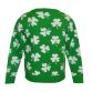 Green Trad Craft Kids' Ireland Shamrock Knit Sweatshirt from O'Neill's.