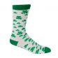 Trad Craft Shamrock Socks Senior White / Green