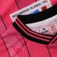 Pink Derry City FC Home Goalkeeper Jersey 2024 with ribbed collar and cuffs by O’Neills.