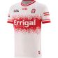 White Derry GAA Alternative Jersey 2024 with Errigal Group sponsor logo on the chest by O’Neills.