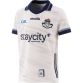White Dublin GAA Goalkeeper Jersey 2024 with navy knitted collar by O’Neills.
