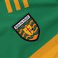Green and amber Donegal GAA Home Jersey 2024 with watermark image of Donegal GAA crest on the front by O’Neills.