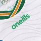 White Donegal GAA Alternative Jersey 2024 Player Fit with ribbed crewneck by O’Neills.