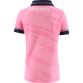 Pink Dublin GAA Jersey 2024 with navy knitted collar by O’Neills.