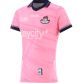 Pink Dublin GAA Jersey 2024 with navy knitted collar by O’Neills.