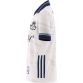 White Dublin GAA Goalkeeper Jersey 2024 with navy knitted collar by O’Neills.