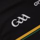 Black Offaly GAA Kids' Goalkeeper Jersey 2024 with ribbed crewneck by O’Neills.