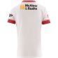 White / Red Kids' Tyrone Home Jersey 2024 with watermark image of Tyrone GAA crest on the front by O’Neills.