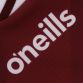 Maroon Westmeath GAA Home Jersey 2024 with ribbed crewneck by O’Neills.