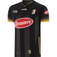 Black and Amber Kilkenny GAA Player Fit Goalkeeper Jersey 2024 with black stripes by O’Neills.